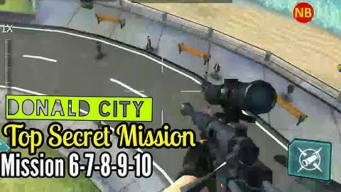 Sniper Master City Hunter Donald City Top Secret Mission 6-7-8-9-10 Android/iOS Gameplay/Walkthrough