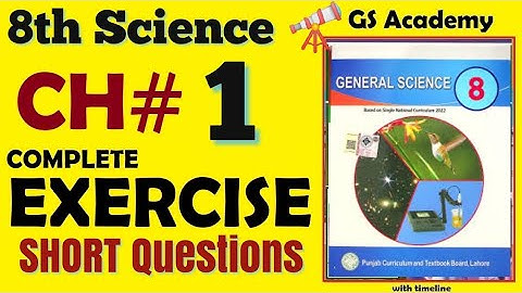 Exercise Short Questions, Chapter 1, Ecology, Class 8 General Science, 8th Science, New Course 2023
