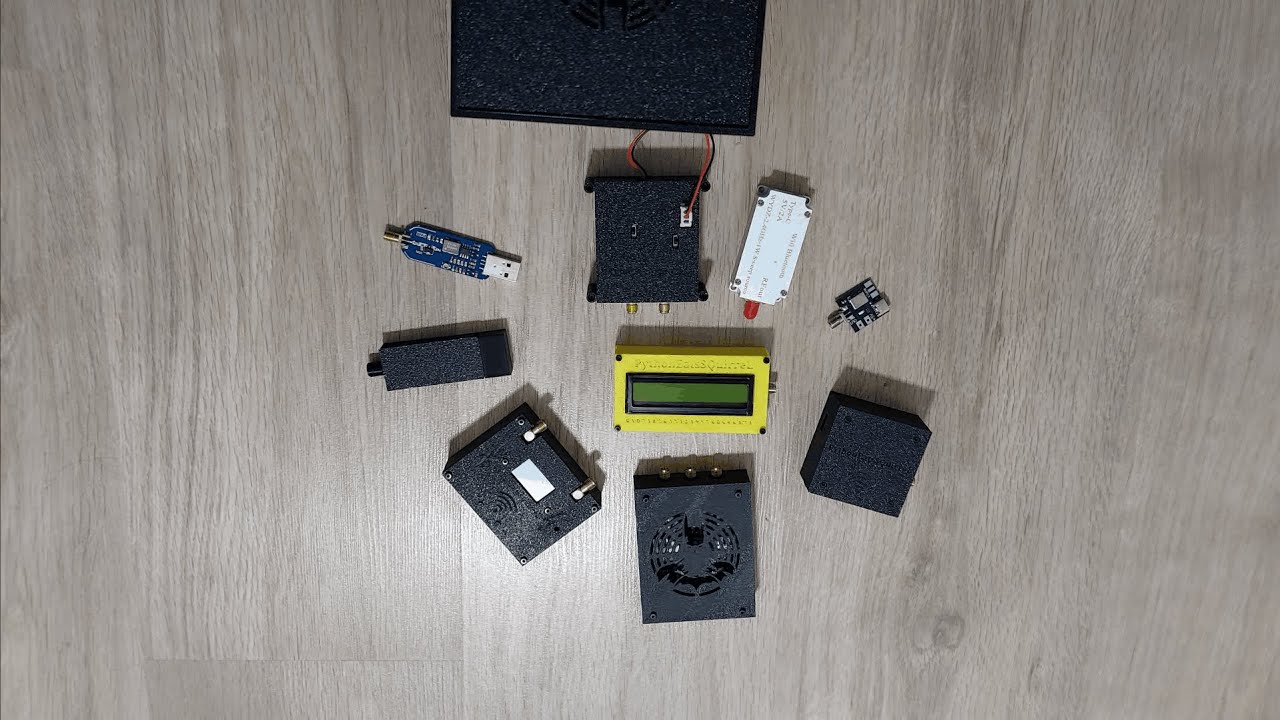 Сравнение глушителей с помощью радиочастотного измерителя 2.4/5.2/5.8 (вся моя коллекция глушителей)