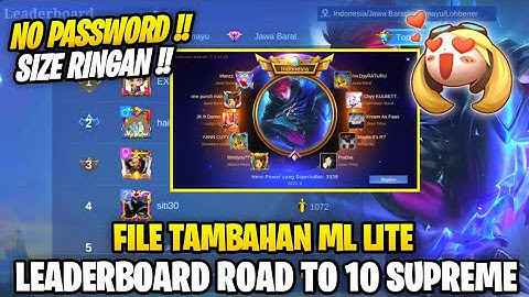 Data Open Leaderboard Top 10 Supreme Terbaru Patch Transformers | File Tambahan Ml Lite