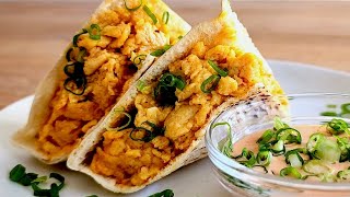 Savory Scrambled Eggs Pita Pockets: Packed with Flavors, Fluffy &amp; Satisfying!