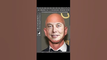 Elon Musk vs. Jeff Bezos Face Swap | Auto Blend Layers in Photoshop #shorts #photoshop