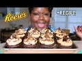 EASY REESE'S PEANUT BUTTER CUPCAKES RECIPE + EATING 먹방