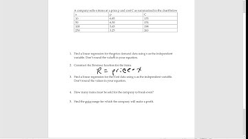 Modeling Revenue, Cost and Profit with Desmos