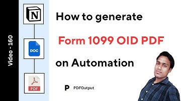 Form 1099 OID PDF (How to create PDFs on automation using Notion Database)