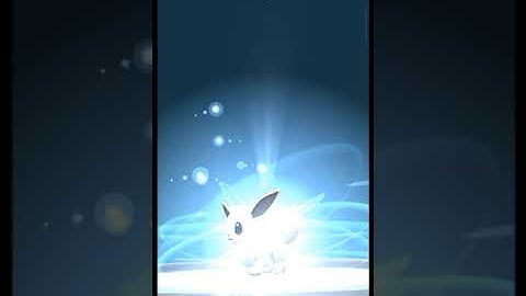 Evolving shiny Eevee into Espeon
