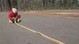 Fire Training : Two Person Donut Roll Fire Hose