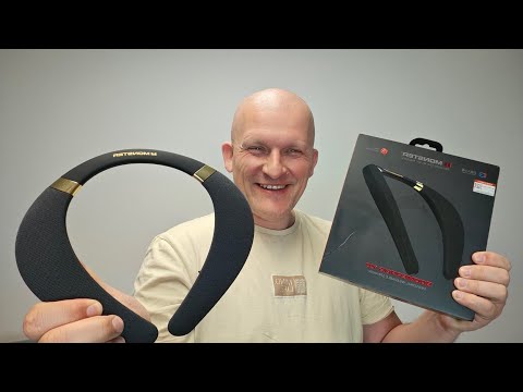 Monster Boomerang - Altoparlante Bluetooth con fascia da collo, suono stereo 3D, altoparlante con...