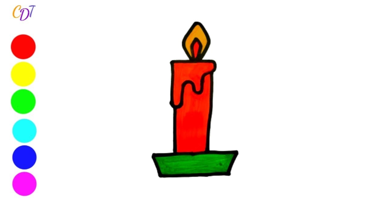 Diwali Candle Drawing How to draw candle drawing Easy candle