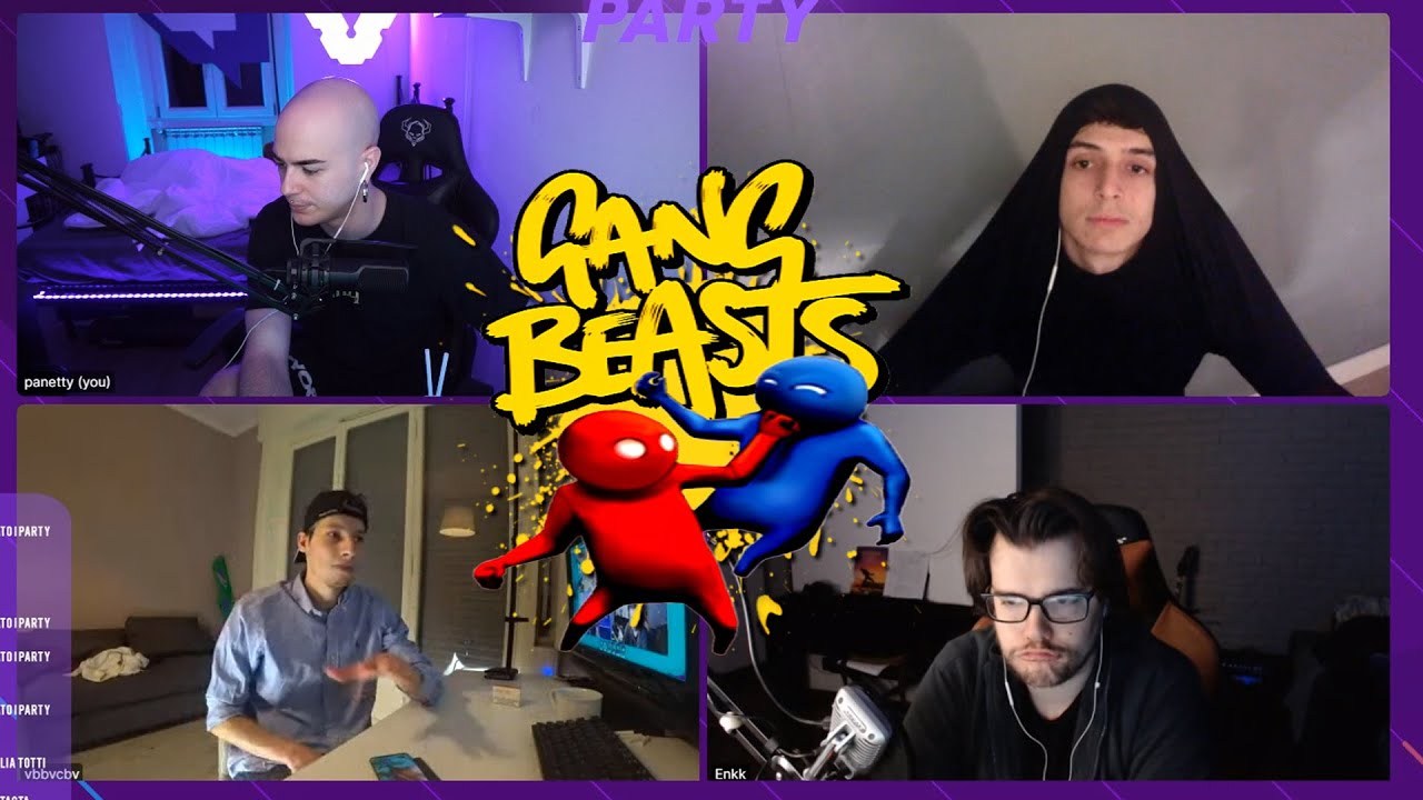 Panetty Homyatol Enkk e Luis si sfidano su Gang Beasts