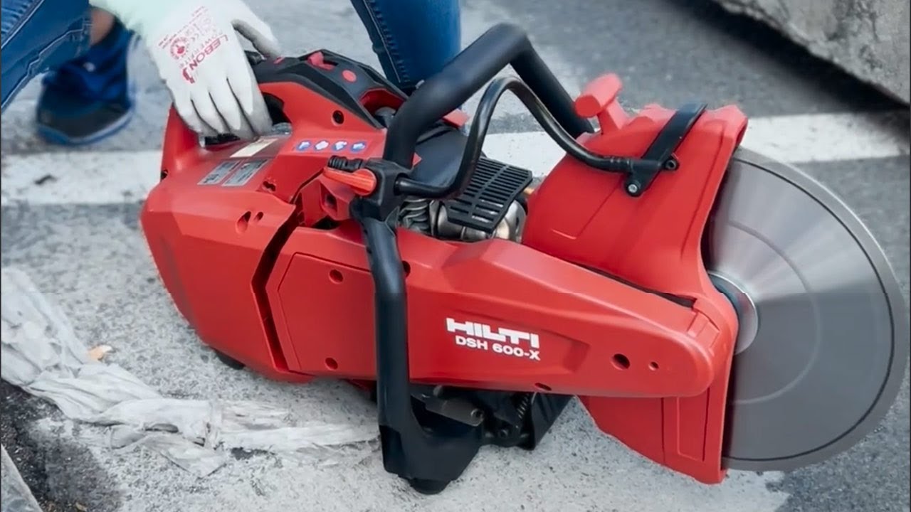 DSH600X HILTI Tronçonneuse thermique avec pompe à eau YouTube