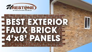 Best Exterior Faux Brick Panels  Urestone Faux Brick Panels