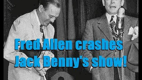 Fred Allen crashes Jack Benny's show! (Roxy Theater, NYC 1947)