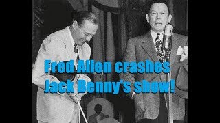 Fred Allen crashes Jack Benny's show! (Roxy Theater, NYC 1947)