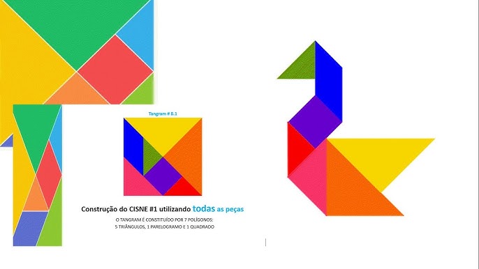 Construção do hexágono não convexo (Tangram #1 do site Racha Cuca) - Blog  do Prof. H