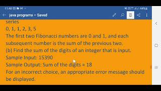 switch case| fibonacci series | sum of the digits | java program#luckysinghwarrior