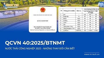 QCVN 40:2025/BTNMT: Nước thải công nghiệp 2025 - Những thay đổi cần biết