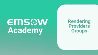 How to Add Rendering Providers Groups