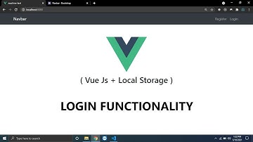 Vue Js and Local Storage - Login functionality in hindi