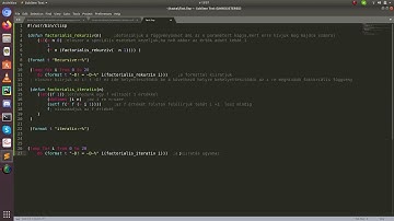 Rekurzív/iterativ faktoriális lisp nyelven