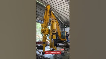 Máy khoan tách đá thủy lực liên hoàn gắn máy xúc. Drill and split hard rock attach excavator