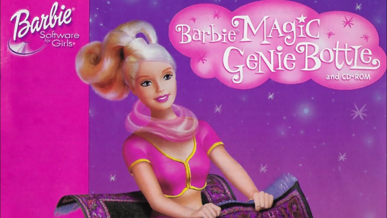 Cover of the Barbie Fashion Designer game CD, Mattel, 1996. Source