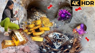 Treasure hunt with metal detectors! We find discarded gems!