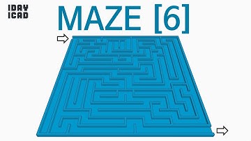 [1DAY_1CAD] MAZE [6] (Tinkercad : know-how / style / education) [STL data download]