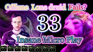 Learn from the best! Watch 33 Lone Druid Offlane Dota 2 Gameplay - Dota 2 full Game Replay