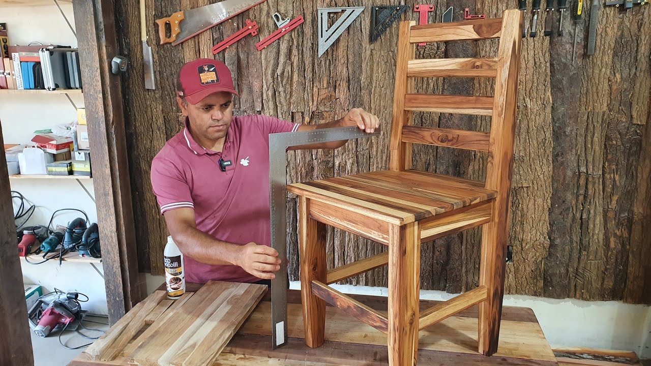 Como Fazer Uma Linda Cadeira Com Madeira de Teka/Beautiful Chair How to ...