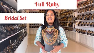Full Ruby Bridal Set For Ruby Stone Jewellery Lovers #gemforher #jewellery #bridaljewellery #bride