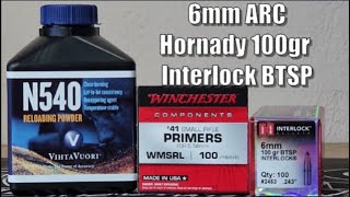 6mm ARC, Hornady 100gr Interlock