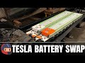 Tesla Battery Swap - Let's Shove A Model 3 Battery In A 1950 Jaguar.