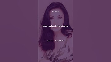 Thumbnail of Ay amor -  Ana Gabriel (1987) #ayamor #anagabriel #letrasdecanciones #música #youtube #subscribe