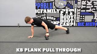 KB Plank Pull Through
