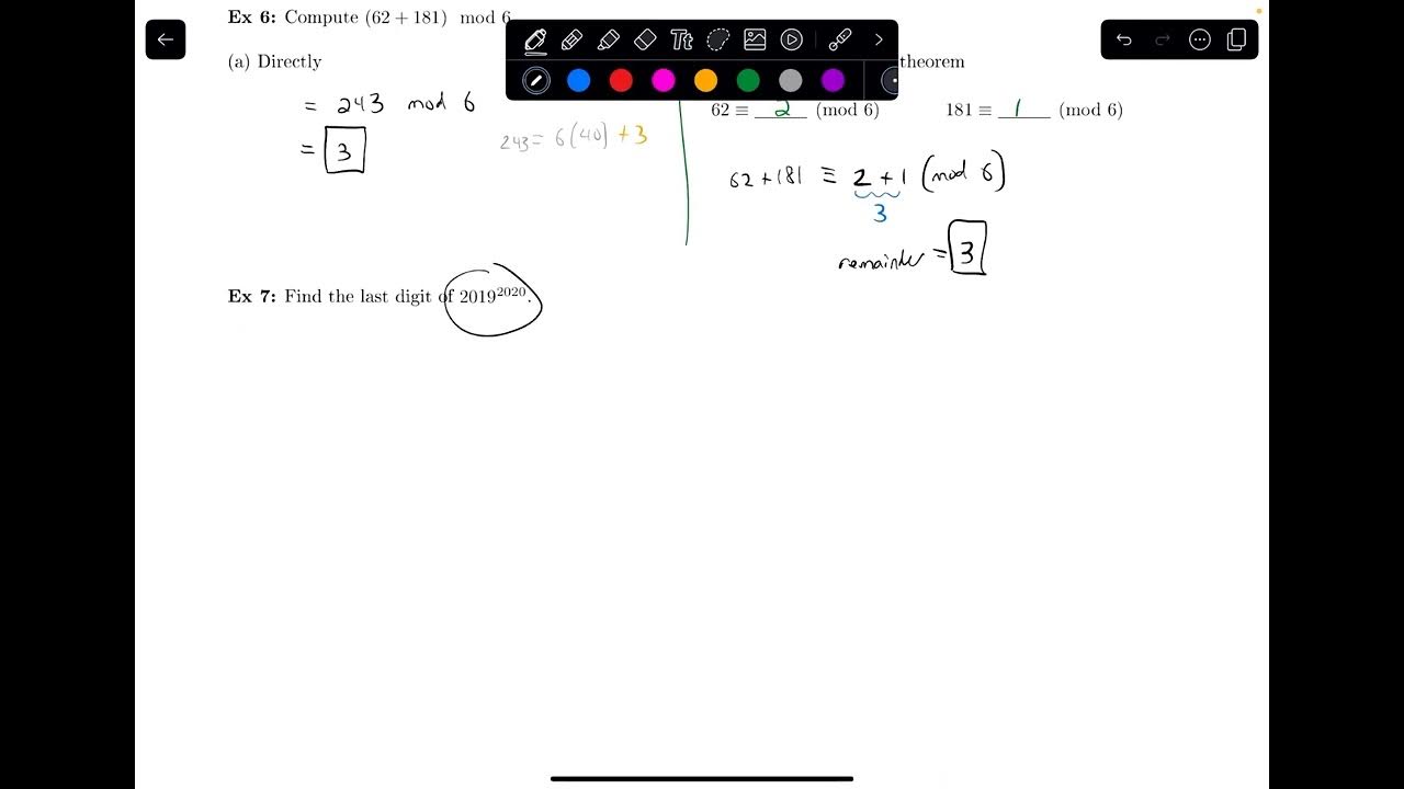 4.1.4 Doing Computations with Mods || Discrete Math - YouTube