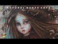 speed painting, ojos de diamante. mix media, collage , pintura acrilica #mapleseeds #crystal