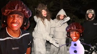 So The Kalogeras Sisters Tried Building A Snowman But Failed...