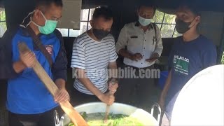 TAGANA DIRIKAN DAPUR UMUM JAMU TRADISIONAL GRATIS BUAT WARGA ISOMAN