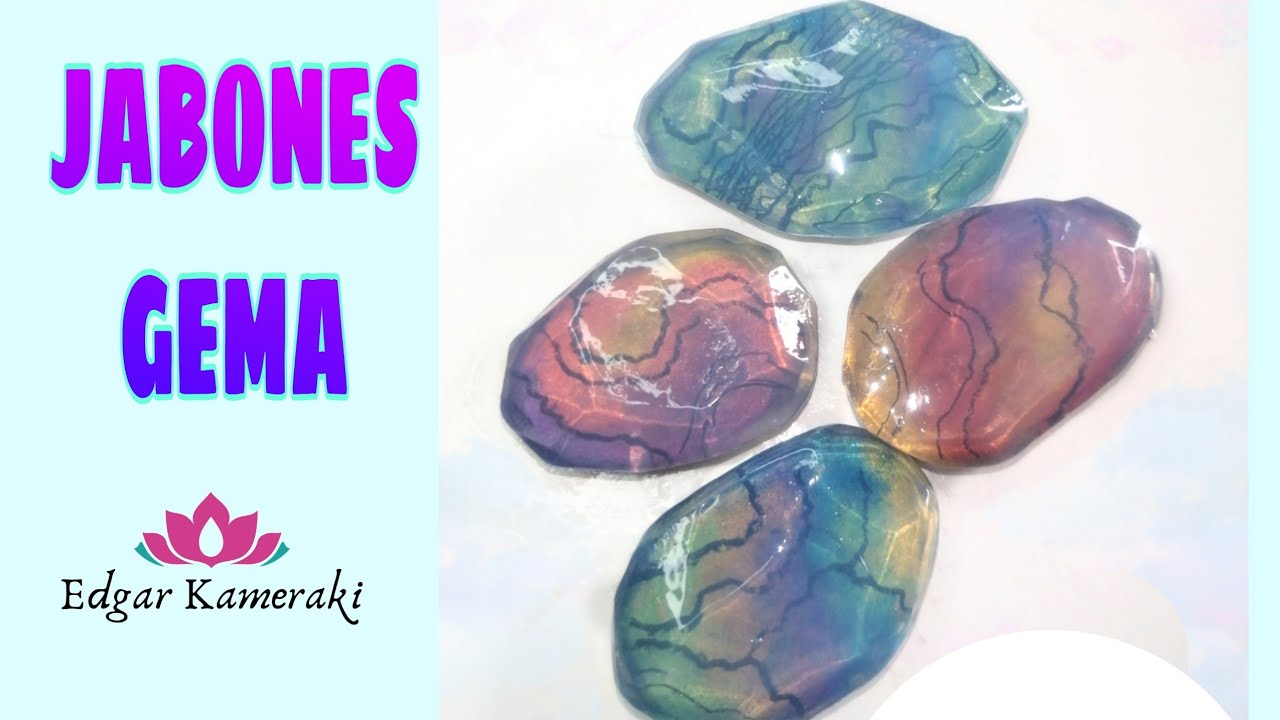 GEMSTONES, JABÓNES GEMA melt and pour, jabones de glicerina YouTube