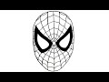 How to draw spiderman  spiderman face drawing  craftomania by shivi