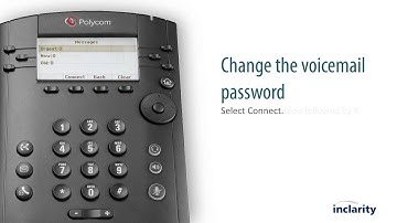 Polycom VVX3000 Changing voice mail greeting and password