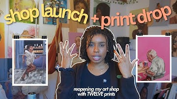 starting an art shop with only TWELVE prints, a little DELUSION, and a lot of HOPE💐🎉