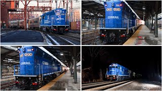 Railfanning main Bergen line featuring NJT’s New Heritage GP40PH-2B 4208 ConRail Heritage 12/27/24