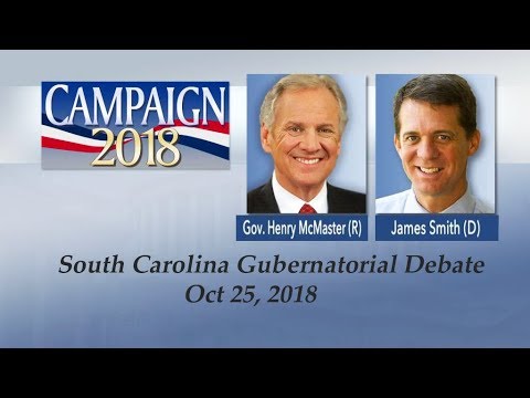 South Carolina Gubernatorial Debate Henry McMaster vs James Smith Oct ...