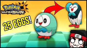 SHINY Rowlet in 25 EGGS! Shiny Dartrix Live Reaction!
