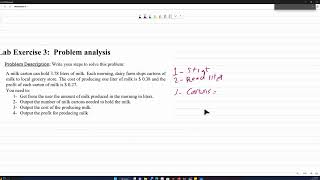 (chapter2) LAP1 EX3 | جامعة الأميرة نورة كلية الحاسب لغة برمجة1