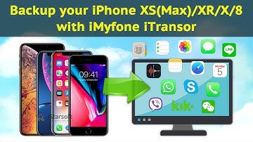 How to Backup your iPhone XS(Max)/XR/X/8 with iMyfone iTransor