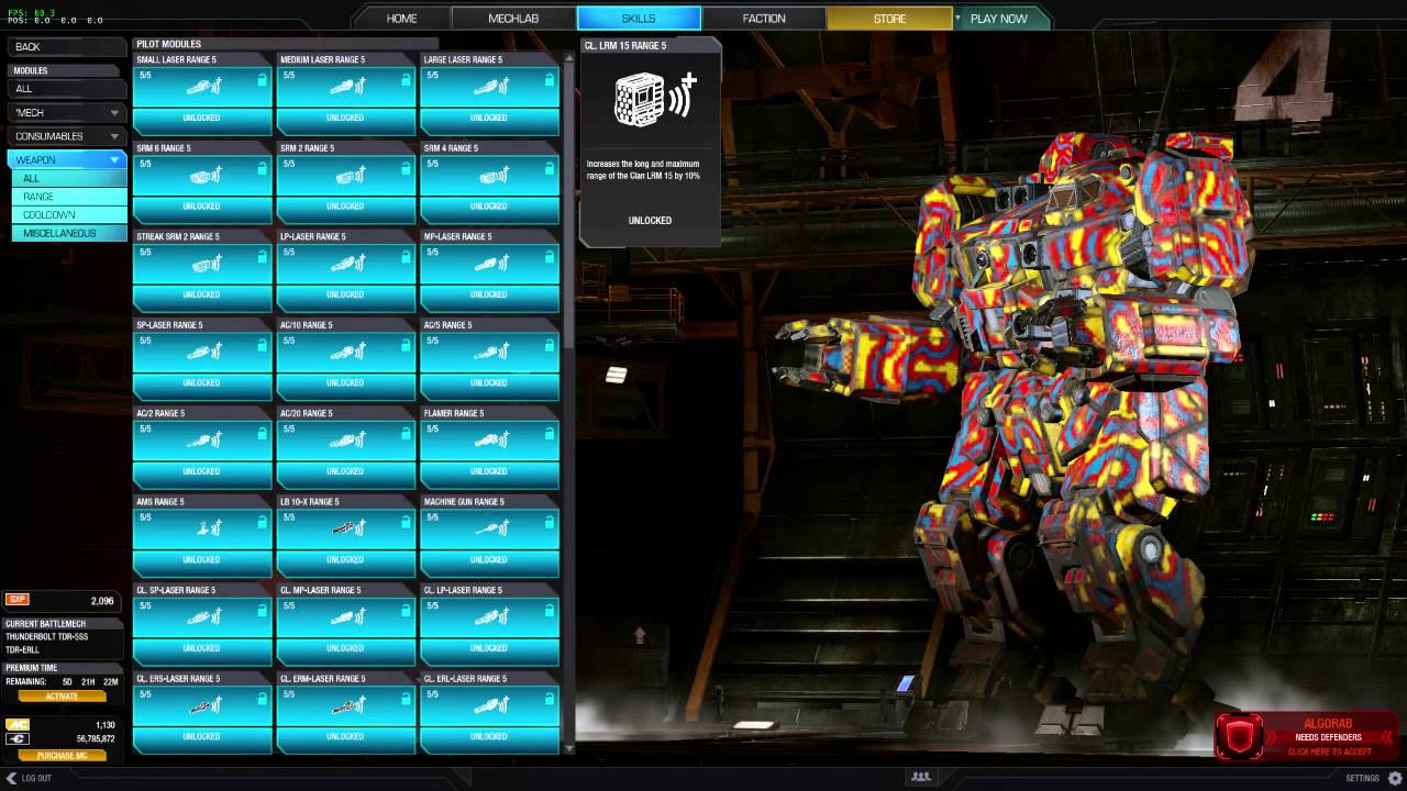 MWO MechWarrior Online All Pilot Modules UNLOCKED YouTube