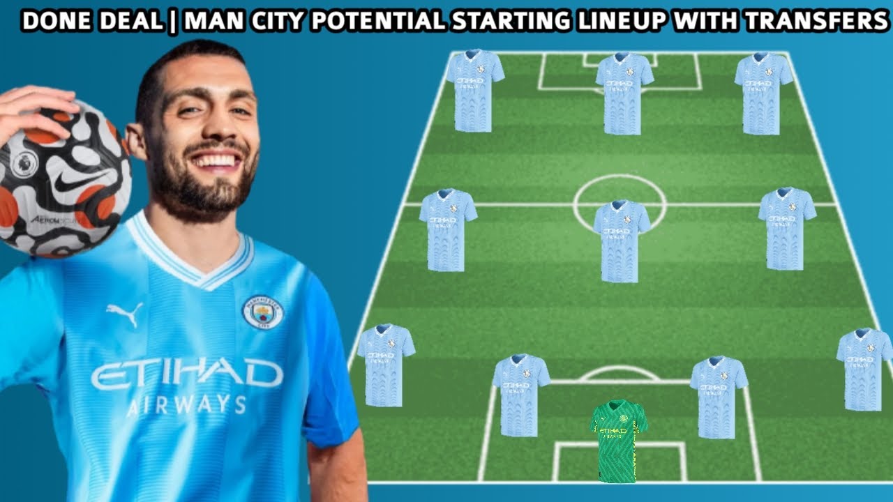 DONE DEAL Manchester city Potential Starting Lineup With transfers Transfer Rumours Summer 2023